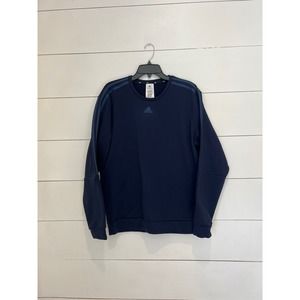 Mens‎ Adidas Navy Blue Sweatshirt Athletic SZ L